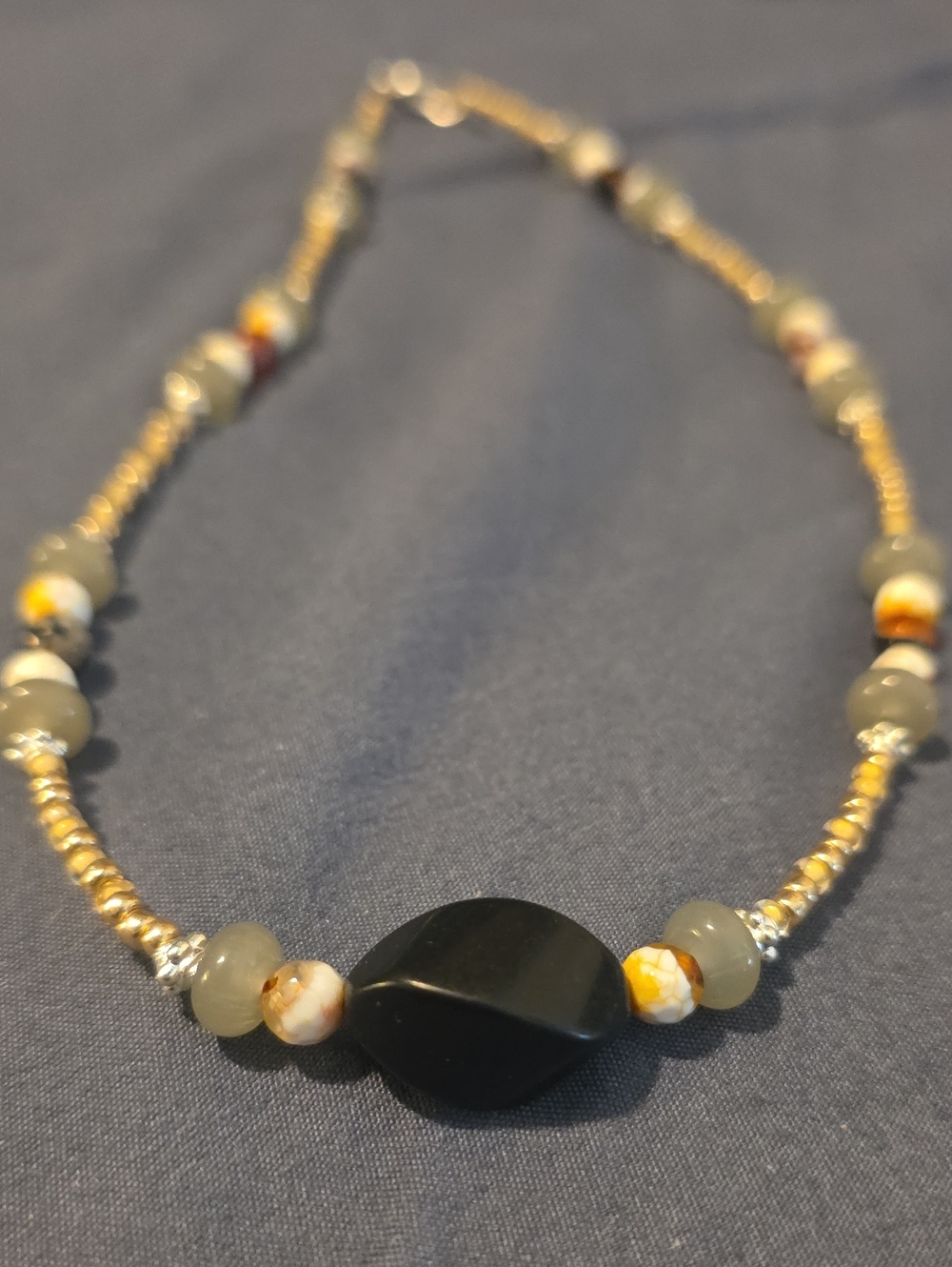 Handcrafted Genuine Crystal & Multicolored Bead Women's Necklace